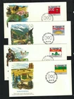 Canada #821-32, 1979 17¢ Prov. & Terr. Flags set on 12 Fleetwood FDC's, VF