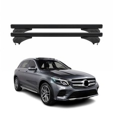 Menabo Dachtr&auml;ger f&uuml;r Mercedes GLC X253 2015-2020 Pre-FL Aluminium Schwarz 2 tlg