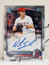 2025 Bowman Draft Chrome 1st Auto Nate Snead #CPA-NSN Angels Mint