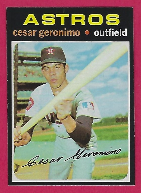 1971 Topps - Cesar Geronimo #447 (RC) - Houston Astros - NM