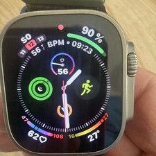 Apple Watch Ultra 49 mm Titan silber, orange ...