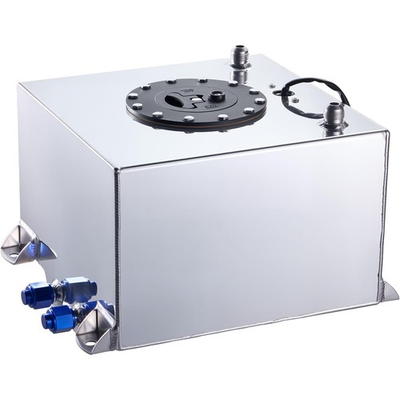 #ad 5 Gallon Aluminum Street Drift Strip Racing Fuel Cell Gas Tank w Level Sender $65.00