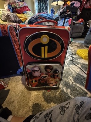 Disney The Incredibles 2 Movie Children's Rolling Suitcase w/wheels Luggage