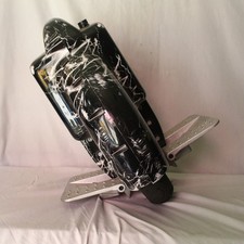 Electric Unicycle Black Lightning Design with Silver Pedals