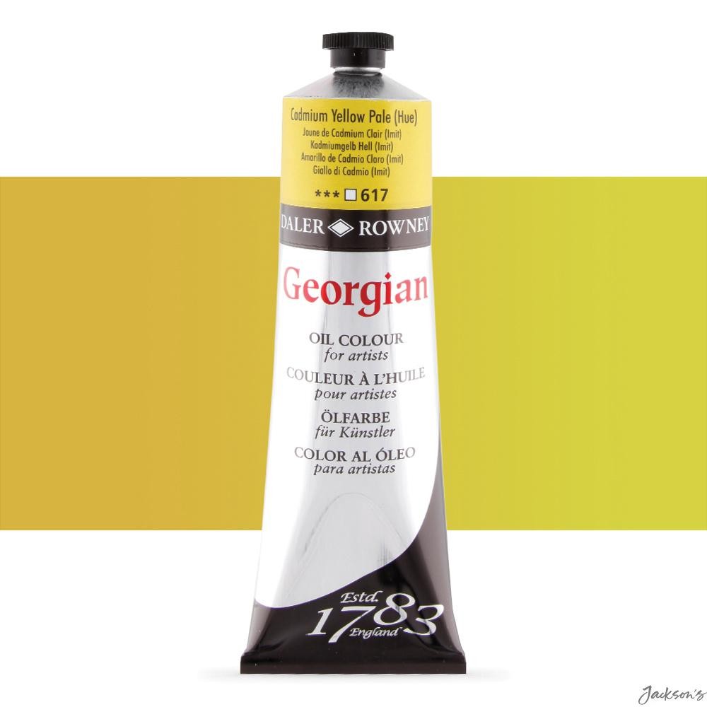 Daler-Rowney Georgian Oil Paint Tube 225ml Cadmium Yellow Pale Hue Painting