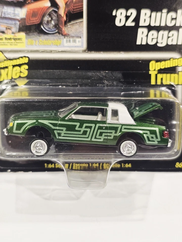 Revell Lowrider Magazine 82 Buick Regal Issue #124 Green 1/64 Scale Diecast Car - Image 2 of 4