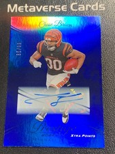 2024 Panini Prestige Football Xtra Points Chase Brown Auto Blue 65/99