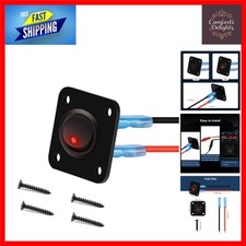 Durable Round Rocker Switch Panel 12V 20A / 24V 10A with Red LED Indicator