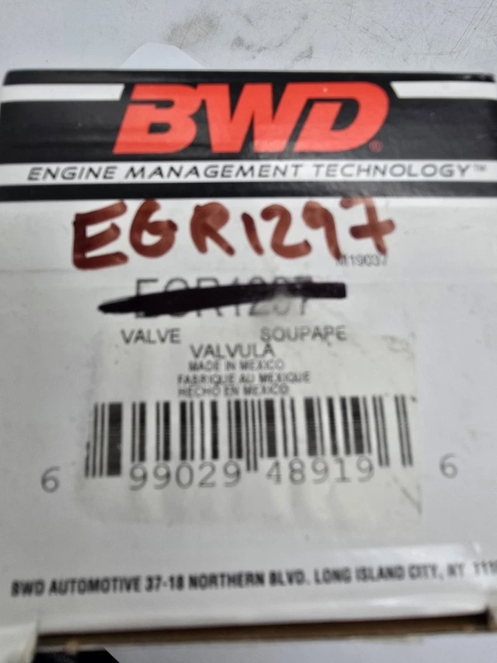 Válvula de recirculación de gases de escape (EGR)-VIN: L BWD EGR1297 Foto 4 de 4