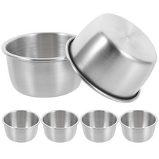 Reptile Water Dish and Feeding Cup 2.16In Durable Metal Basin for Tortoise