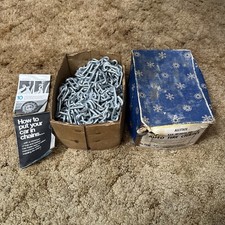 Nos Vintage Sears Allstate Twist Link Auto Tire Chains 28 7690 For 14-15 Wheel Nos Vintage Sears Allstate Twist Link Auto Tire Chains 28 7690 For 14-15 Wheel