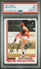 1982 Topps Nolan Ryan Signed Baseball Card #90 PSA 7 DNA 10 Certified Auto HOF