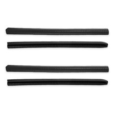 4 Pack 35CM Skateboard Deck Guards Protector Sleeve Strip Skate 35CM, Black
