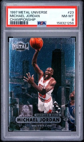 1997 Metal Universe Michael Jordan #23 Championship PSA 8 NM-MINT