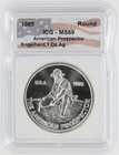 1985 Engelhard American Prospector Silver Round ICG MS69 S$1 Silver Round