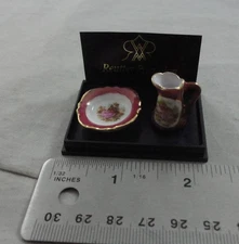1:12 Hand Washing Bowl/Pitcher Miniature Dollhouses Reutter Porcelain R8958