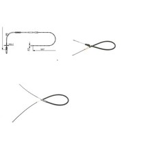 Bosch BREMSSEILE KOMPLETTSET 3-tlg. passend für MERCEDES A-KLASSE W168 A140-A190