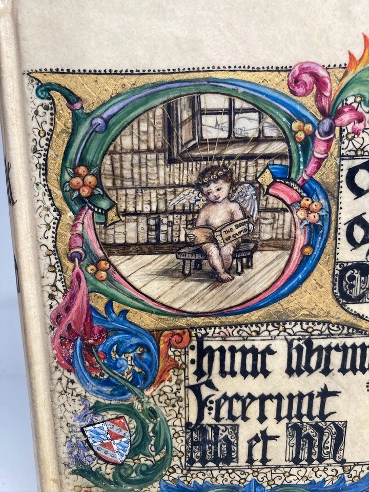 Unique Hand-Painted Illuminated Vellum Binding – The Book of Cupid (1909) - Image 2 of 4