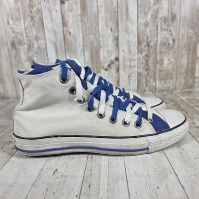 Converse Chuck Taylor All Star High Top White Blue Mens 8 Womens 10
