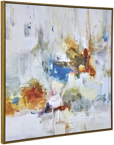 Uttermost 32328 In The Beginning 50" x 50" Framed Abstract - MultiColor - Picture 1 of 6