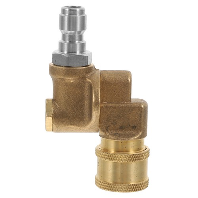 #ad Quick Connect Pressure Washer Adapter Golden with Five Position Pivoting Coupler $23.24