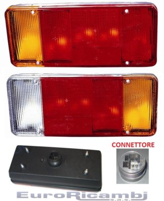 Scania Luci Set Di 2 Luci Posteriori In Vetro Per Mercedes Actro, Atego Fanale Posteriore Nissan Cabstar - Foto 8