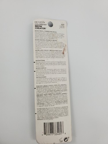 2X Revlon Colorstay Brow Creator 620 Auburn 5 Benefits in 1 Tool New - Picture 4 of 5