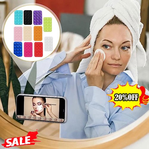 Silicone Phone Suction Holder Back Cup Phone Case Shower Mounts Adhesive HOT - Zdjęcie 4 z 30