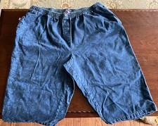 Pair of Woman Within Shorts Size 26WP Patterned Denim