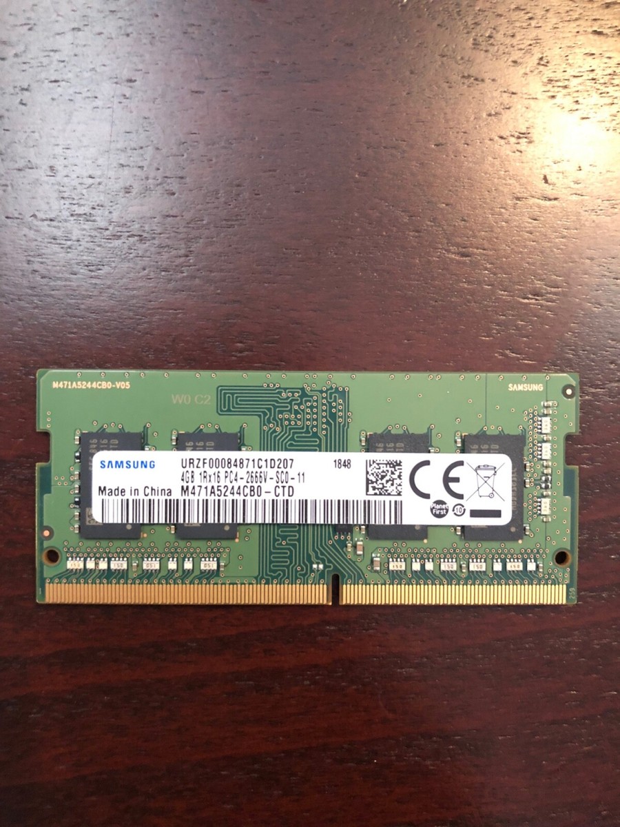 SAMSUNG DDR4 4GB 1Rx16 PC4-2666V Laptop RAM Memory Module