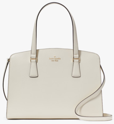 Kate Spade Perry Ivory White Leather Satchel Bag KG025 Meringue NWT Purse $399