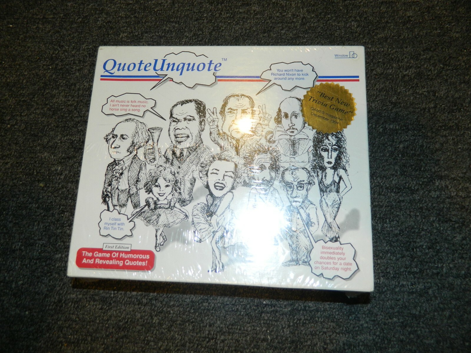 Of Humorous And Revealing Quotes Board Game New