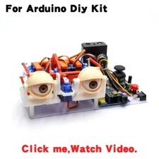 Animatronic Eyes DIY kit for Arduino Bionic robot SG90 servo Joystick control
