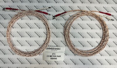 Kimber Kable 4TC 2.5 Meter Pair with SBAN connectors (retail $355)