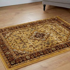 LARGE TRADITIONAL LIVING ROOM MEDALLION CLEARANCE BUDGET AREA NONSLIP  On Carpet