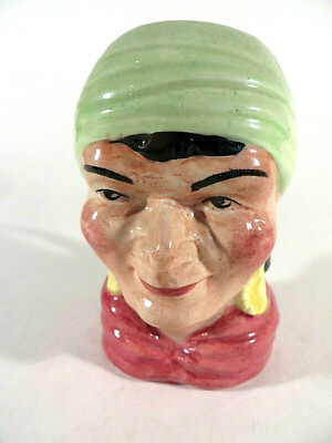 Artone Ceramic Toby Mug Creamer Hand Painted Ladies Face  4'' H Made in England