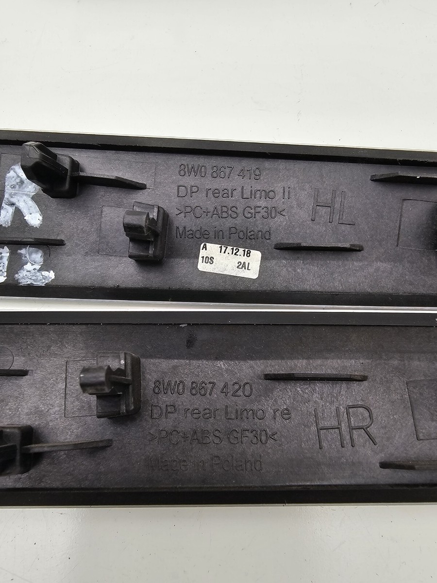 2017-2023 AUDI A4 A5 DASH DOOR CONSOLE TRIM PANEL SET ALUMINUM