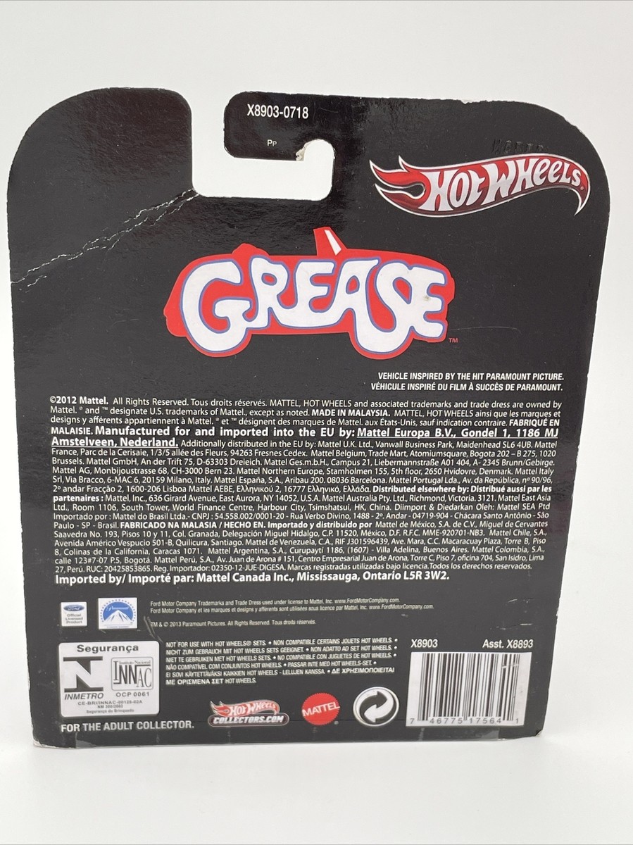 ★「激レア!」ホットウィール グリース GREASE レトロエンターテイメント★ 2012 Hot Wheels Retro Entertainment Movie Retro Grease '48 Ford
