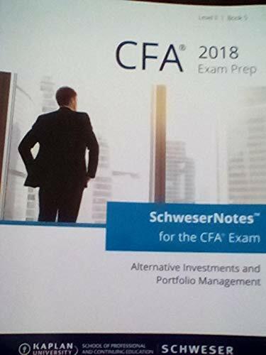 CFA 2018 Exam Prep - Alternative Investments and Portfolio Manag-image