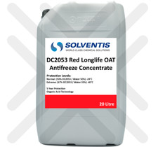 Red Longlife OAT MEG Antifreeze Coolant Concentrate -24ºC @ 50/50 20 Litre 20L