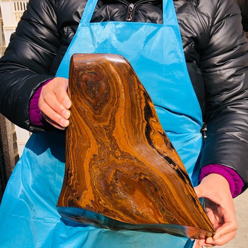 Esmalte de roca de piedra cruda áspera ojo de tigre natural 17,46 lb Madagascar 135 - Imagen 12 de 14