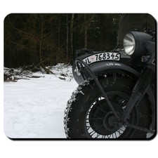 Motorrad Beiwagen Gespann R 75 KS 750 Schnee WK 2 Foto - Mauspad PC #9384