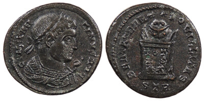 Constantine I, the Great 307-337 A.D. Follis EF BEATA TRAN-QVILLITAS #AC84026