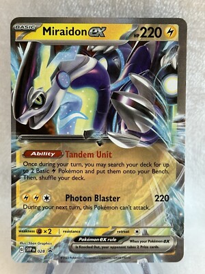 Pokémon TCG Miraidon Ex Svp Black Star Promos Svp028 Holo Promo