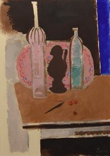 Gastone Breddo, Natura morta, anni '60, grande tela esposta e pubblicata