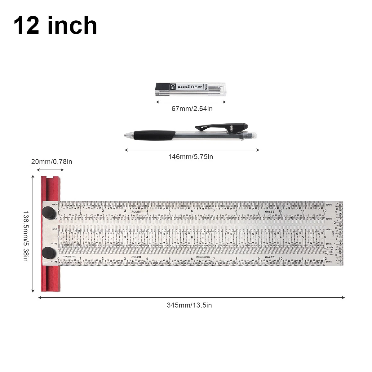 5.31 inches on a ruler deals