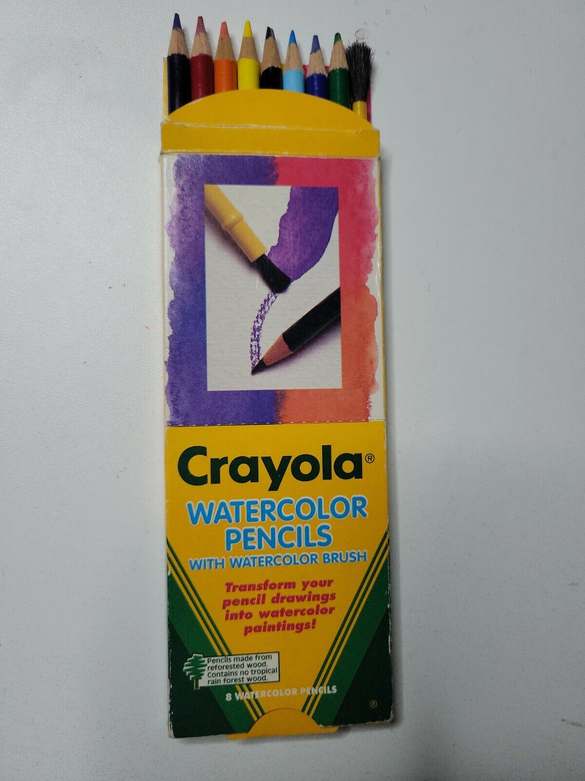 （訳ありセール 格安） Crayola Watercolor Pencils 1993 オープニング大セール With Brush 8 Smith Binney