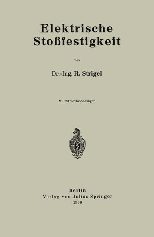 R. Strigel | Elektrische Stoßfestigkeit | Taschenbuch | Deutsch |