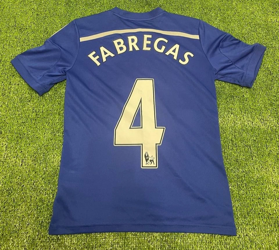 Camiseta deportiva local juvenil Chelsea FC Cesc Fábregas #4 Adidas 2014/15 talla 11-12 años (152 cm) Foto 2 de 4