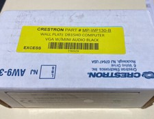 Crestron- MP-WP130-B Media Presentation Wall Plate VGA w/ Stereo Audio DB15HD